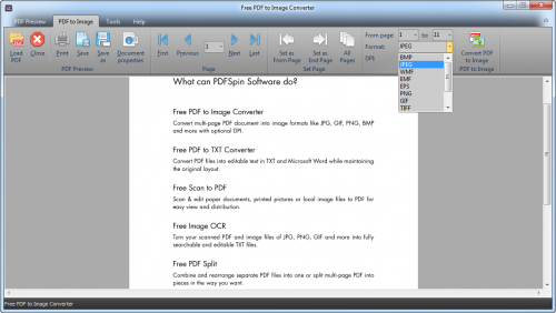 โปรแกรมแปลงไฟล์ Free PDF to Image Converter โปรแกรมแปลงไฟล์ Free PDF to Image Converter