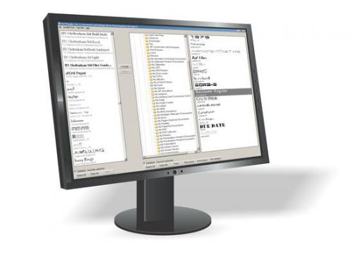 โปรแกรม Font Wrangler โปรแกรม Font Wrangler