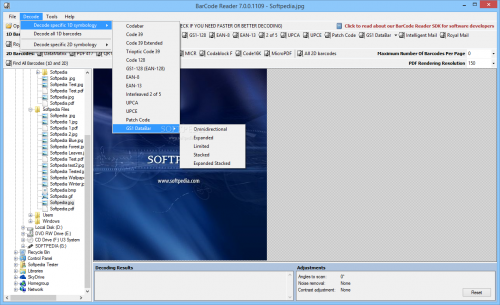 โปรแกรม BarCode Reader