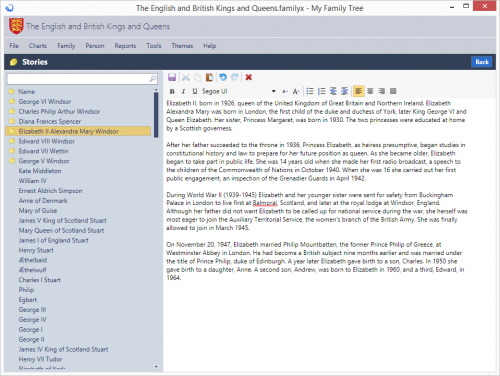 โปรแกรมสร้างแผนภูมิเครือญาติ My Family Tree