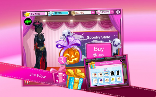 Star Girl Spooky Styles (App เกมส์เซเลบสุดแซ่บ) : 