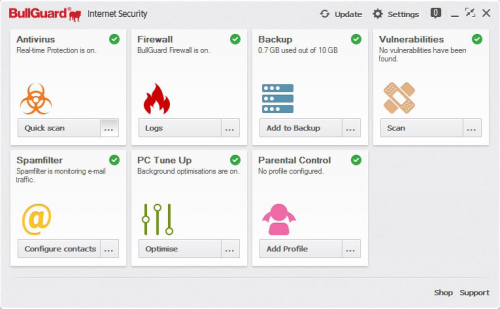 โหลดโปรแกรม BullGuard Internet Security