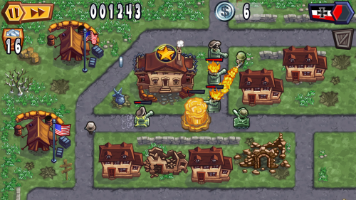 เกมส์ป้องกันสงครามโลก Guns Glory WW2