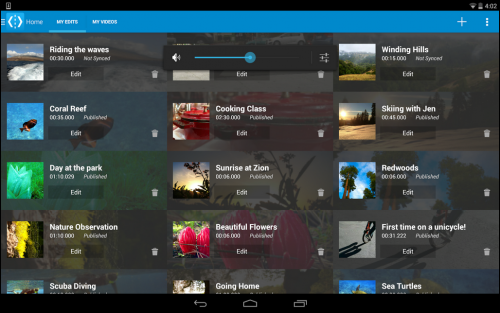 App สร้างภาพเคลื่อนไหว WeVideo