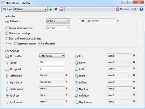 โปรแกรมจำลองการใช้เมาส์ NeatMouse โปรแกรมจำลองการใช้เมาส์ NeatMouse