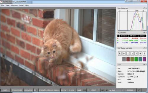 โปรแกรมเปิดไฟล์ภาพดิบ FastRawViewer