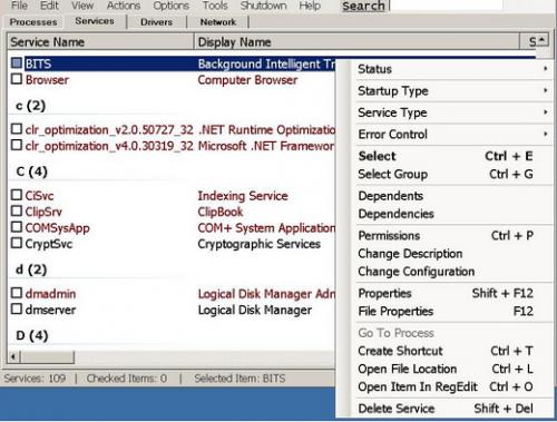 โปรแกรมดูการทำงานเครื่องคอมฯ Listsp