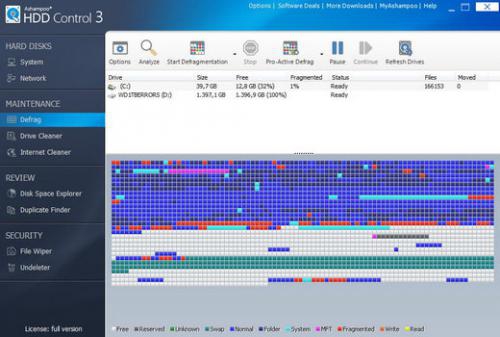 โปรแกรมดูฮาร์ดดิสก์ HDD Control