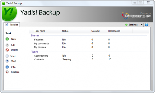 โปรแกรม Backup ข้อมูล Yadis! Backup