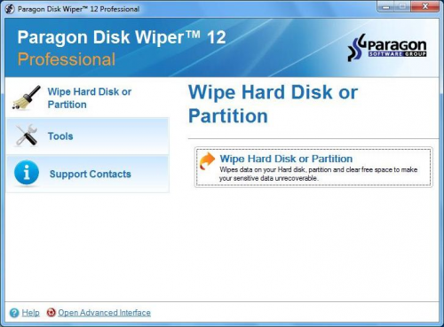โปรแกรมแก้ไขพาร์ทิชัน Paragon Disk Wiper โปรแกรมแก้ไขพาร์ทิชัน Paragon Disk Wiper
