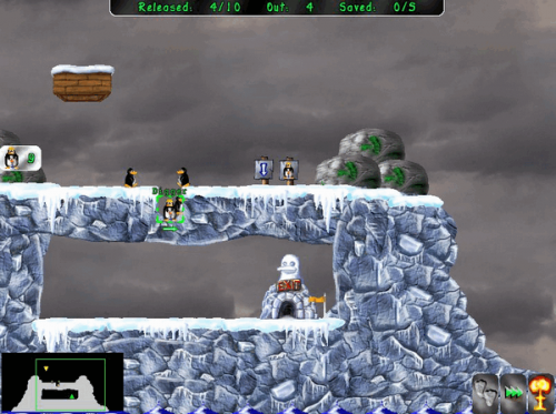 ดาว์นโหลดเกมส์ Pingus เกมส์พาเพนกวินกลับบ้าน