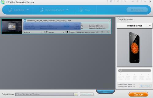 HD Video Converter Factory (โปรแกรมแปลงไฟล์วิดีโอ ตัดต่อ แก้ไขวิดีโอ ฟรี) : 