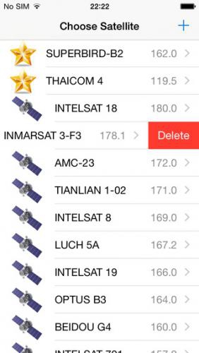 App หาดาวเทียม DishPoint
