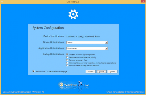 โปรแกรมปรับแต่งวินโดวส์ LiveTuner โปรแกรมปรับแต่งวินโดวส์ LiveTuner