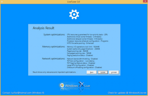 โปรแกรมปรับแต่งวินโดวส์ LiveTuner โปรแกรมปรับแต่งวินโดวส์ LiveTuner