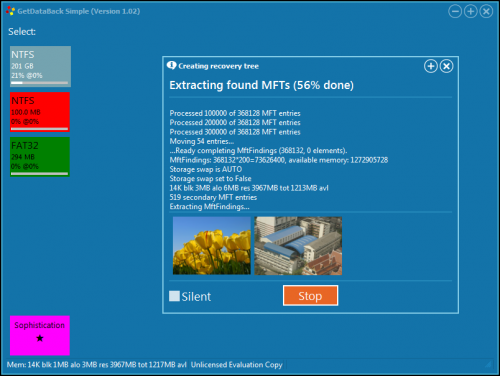 ดาวน์โหลดโปรแกรมกู้ข้อมูล GetDataBack Simple