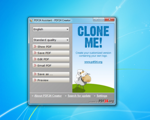 PDF24 Creator (โปรแกรม PDF24 สร้างไฟล์เอกสาร PDF ฟรี) : PDF24 Creator (โปรแกรม PDF24 สร้างไฟล์เอกสาร PDF ฟรี) :