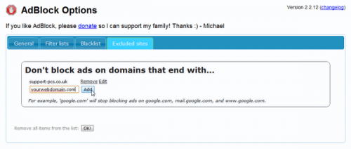 ดาวน์โหลดโปรแกรม AdBlock for Chrome
