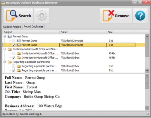ดาวน์โหลดโปรแกรม Automatic Outlook Duplicate Remover 