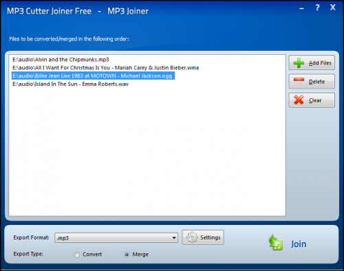 โปรแกรมตัดเพลง MP3 Cutter Joiner