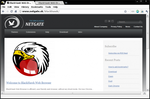 เว็บบราวเซอร์ BlackHawk Web Browser