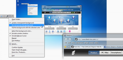โปรแกรมจับภาพหน้าจอ SnapCrab