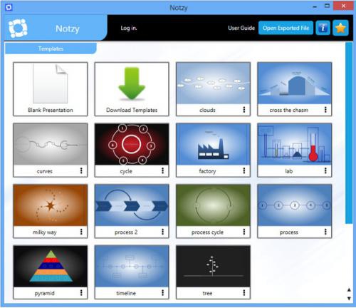 Notzy (โปรแกรมสร้างงานนำเสนอเอย่างมีสไตล์ ฟรี)