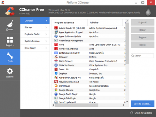 โปรแกรมลบไฟล์ขยะ ลบไฟล์รีจิสทรี ช่วยให้คอมเร็วขึ้น CCleaner
