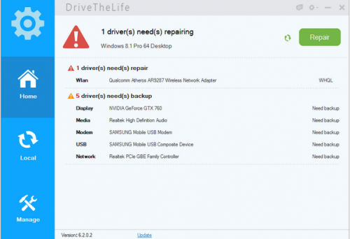 ดาวน์โหลดโปรแกรม DriveTheLife