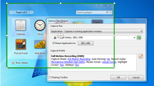 โปรแกรม ActivePresenter จับภาพหน้าจอ