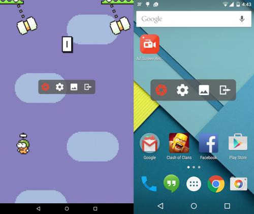 โปรแกรมอัดวิดีโอหน้าจอ AZ Screen Recorder