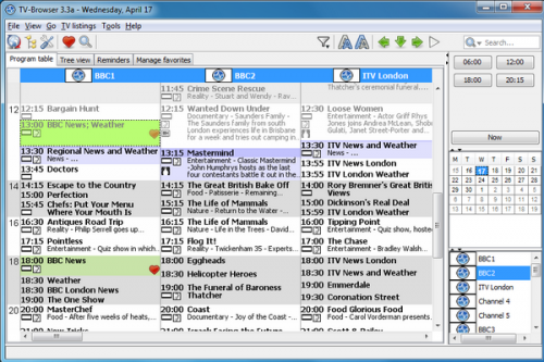 ดาวน์โหลดโปรแกรม TV Browser ดาวน์โหลดโปรแกรม TV Browser