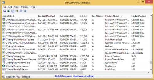 ดาวน์โหลดโปรแกรม ExecutedProgramsList 