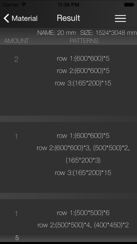 App คำนวณการตัดไม้ Cutting Pattern 2D