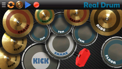 Real Drum (App เครื่องดนตรี กลองชุดเสียงแน่น ฟรี) : 