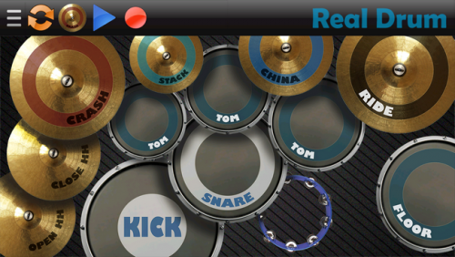 Real Drum (App เครื่องดนตรี กลองชุดเสียงแน่น ฟรี) : 