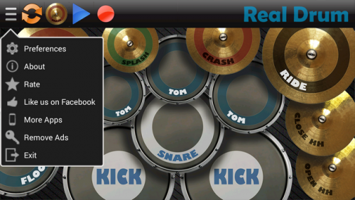 Real Drum (App เครื่องดนตรี กลองชุดเสียงแน่น ฟรี) : 