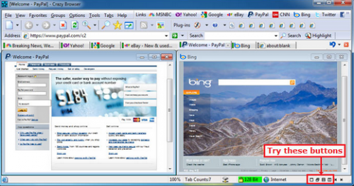 เว็บเบราว์เซอร์ Crazy Browser