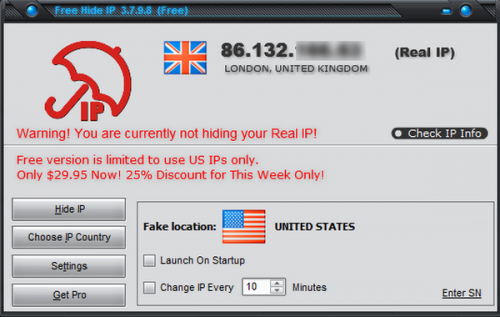 ดาวน์โหลดโปรแกรม Free Hide IP ดาวน์โหลดโปรแกรม Free Hide IP