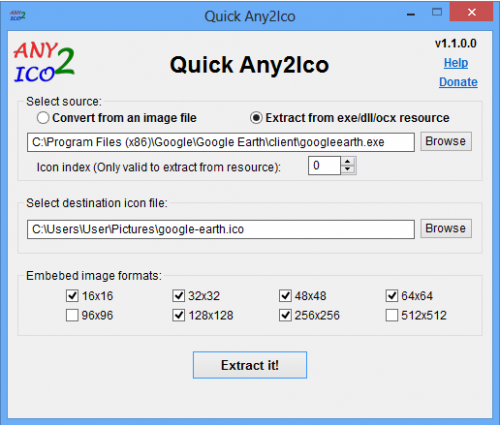 ดาวน์โหลดโปรแกรม Quick Any2Ico 