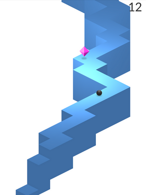 ZigZag (App เกมส์พัซเซิล บังคับลูกบอลไปตามทาง) : 