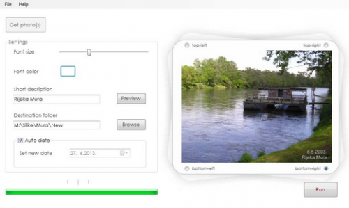 โปรแกรมแต่งรูป Photo Date Stamper