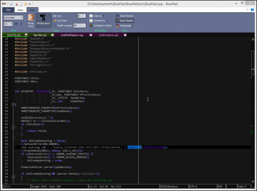 โปรแกรมเขียนโค้ด BowPad