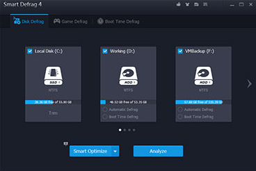 โปรแกรมจัดเรียงข้อมูล Smart Defrag