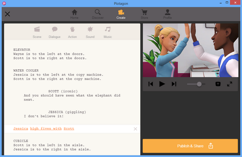 โปรแกรมทำสื่อการสอน Plotagon