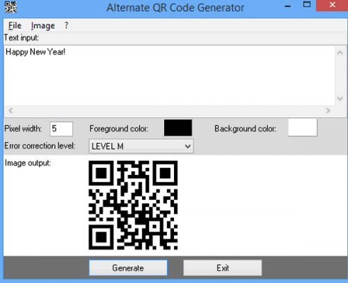 ดาวน์โหลดโปรแกรม Alternate QR Code Generator 