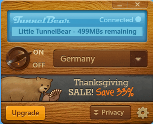 ดาวน์โหลดโปรแกรม TunnelBear