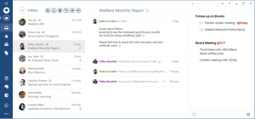 โปรแกรมอีเมล Mailbird โปรแกรมอีเมล Mailbird