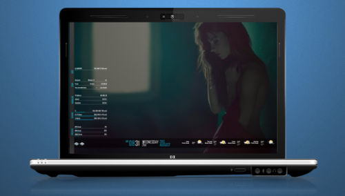 โปรแกรมแต่งหน้าจอคอมพิวเตอร์ Rainmeter โปรแกรมแต่งหน้าจอคอมพิวเตอร์ Rainmeter