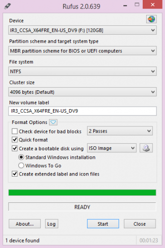โปรแกรมสร้างแผ่นบูต ทำแผ่นบูต Rufus